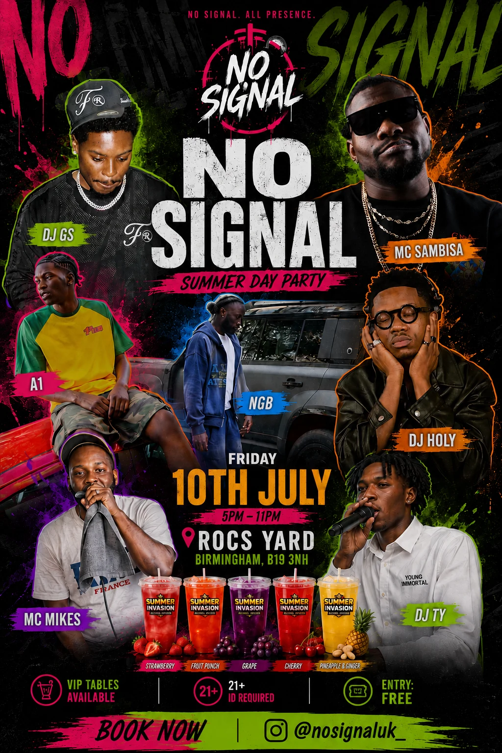 No Signal event campaign poster